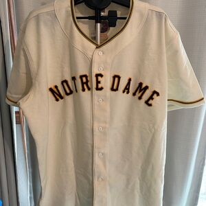 Ebbets Field Flannels Notre Dame Replica 1956 Baseball Home Jersey XXL NWT